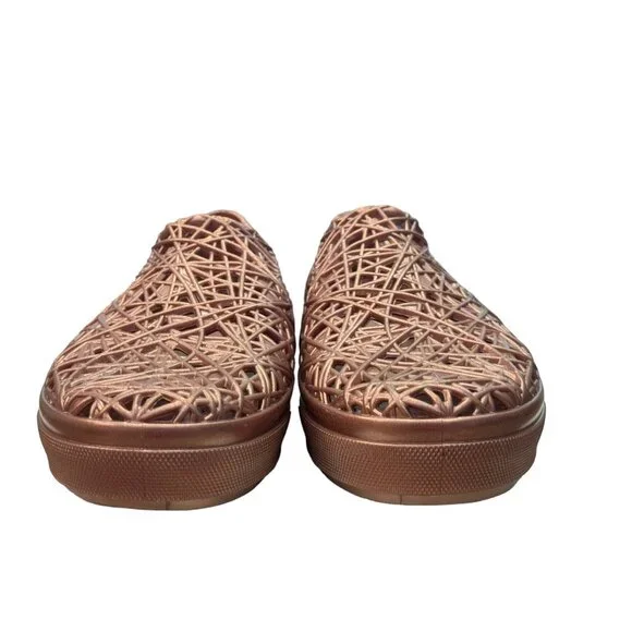 Melissa x Campana Rose Gold Jelly Slip On Sneakers Women Size 9 NWOB - Picture 3 of 9